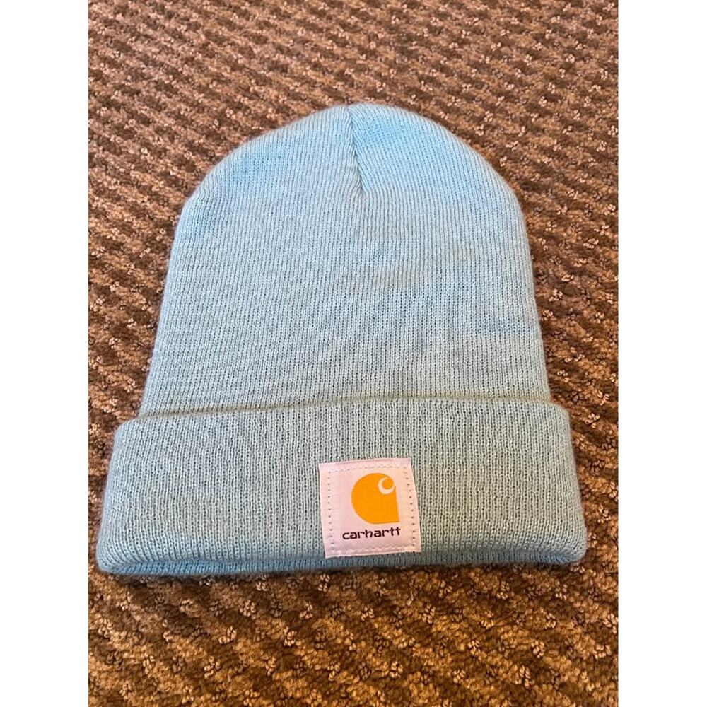 💚Carhartt Beanie mint green OSFM, EUC!💚
